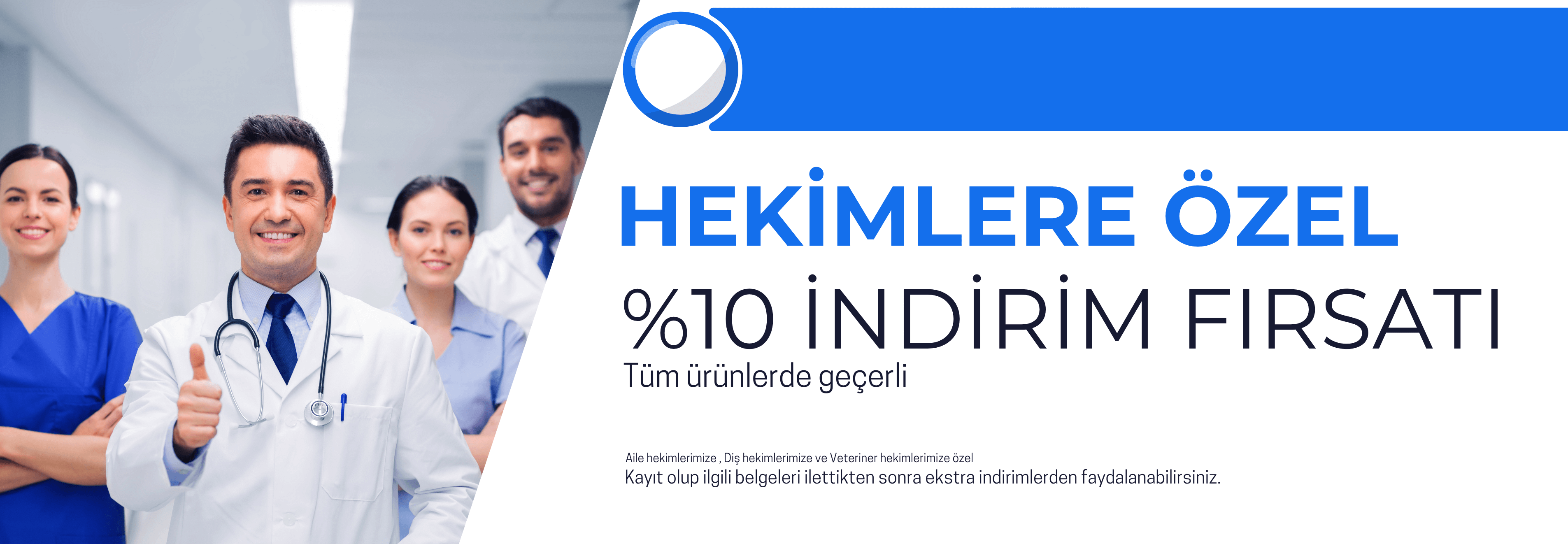 Slider - Hekimlere özel %10 indirim.